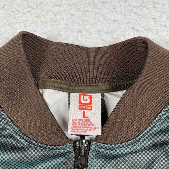 Burton Jacket Mens Large Brown Green 2/1 System Liner Full Zip Thumbholes - Picture 3 of 12